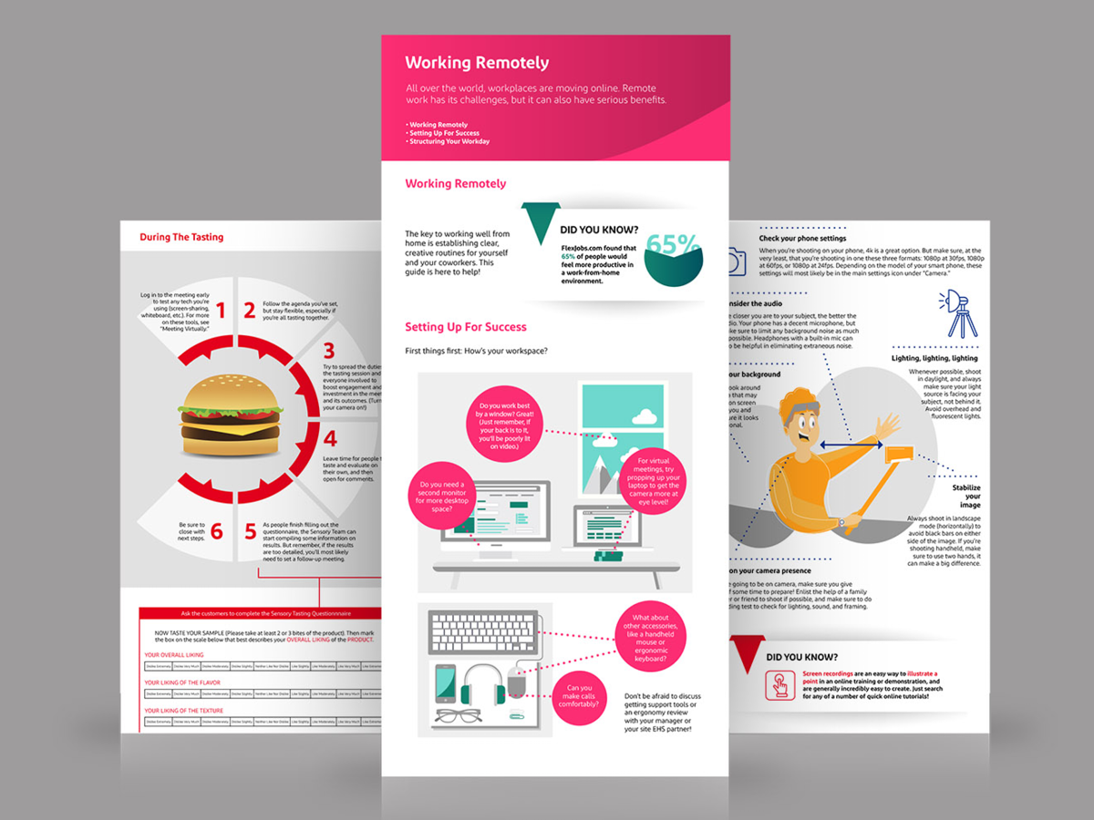 Dupont “Working Remotely Toolkit” infographic guides