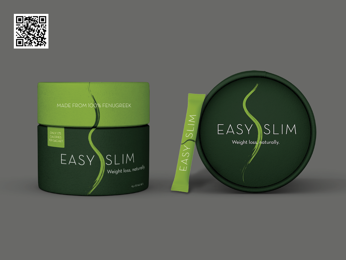 IFF “EasySlim” product package and AR model