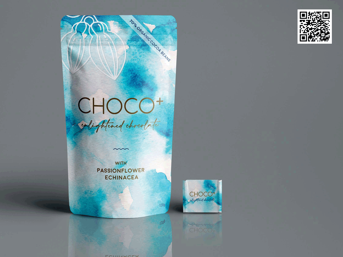 IFF “ChocoPlus” product package and AR model