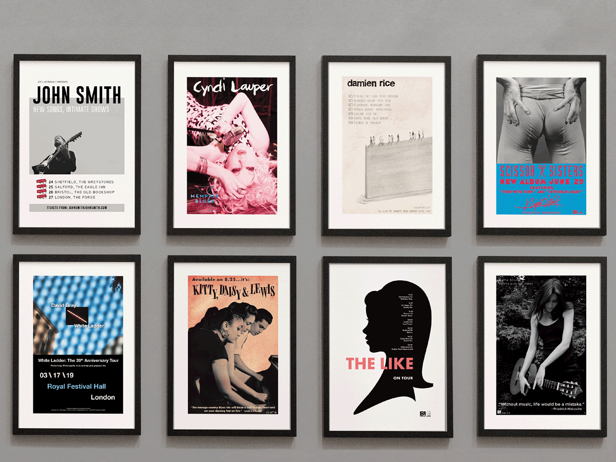 Tour and album marketing posters