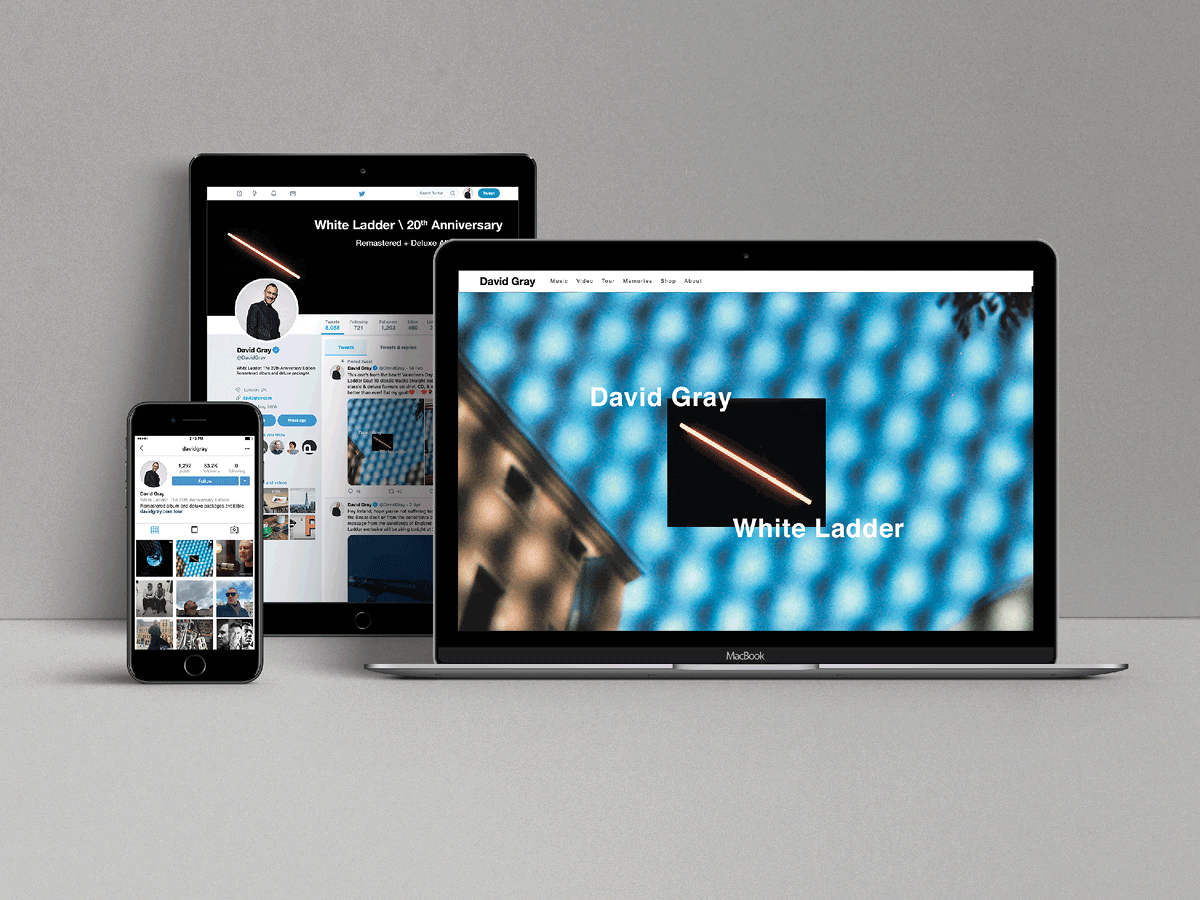 David Gray social media branding